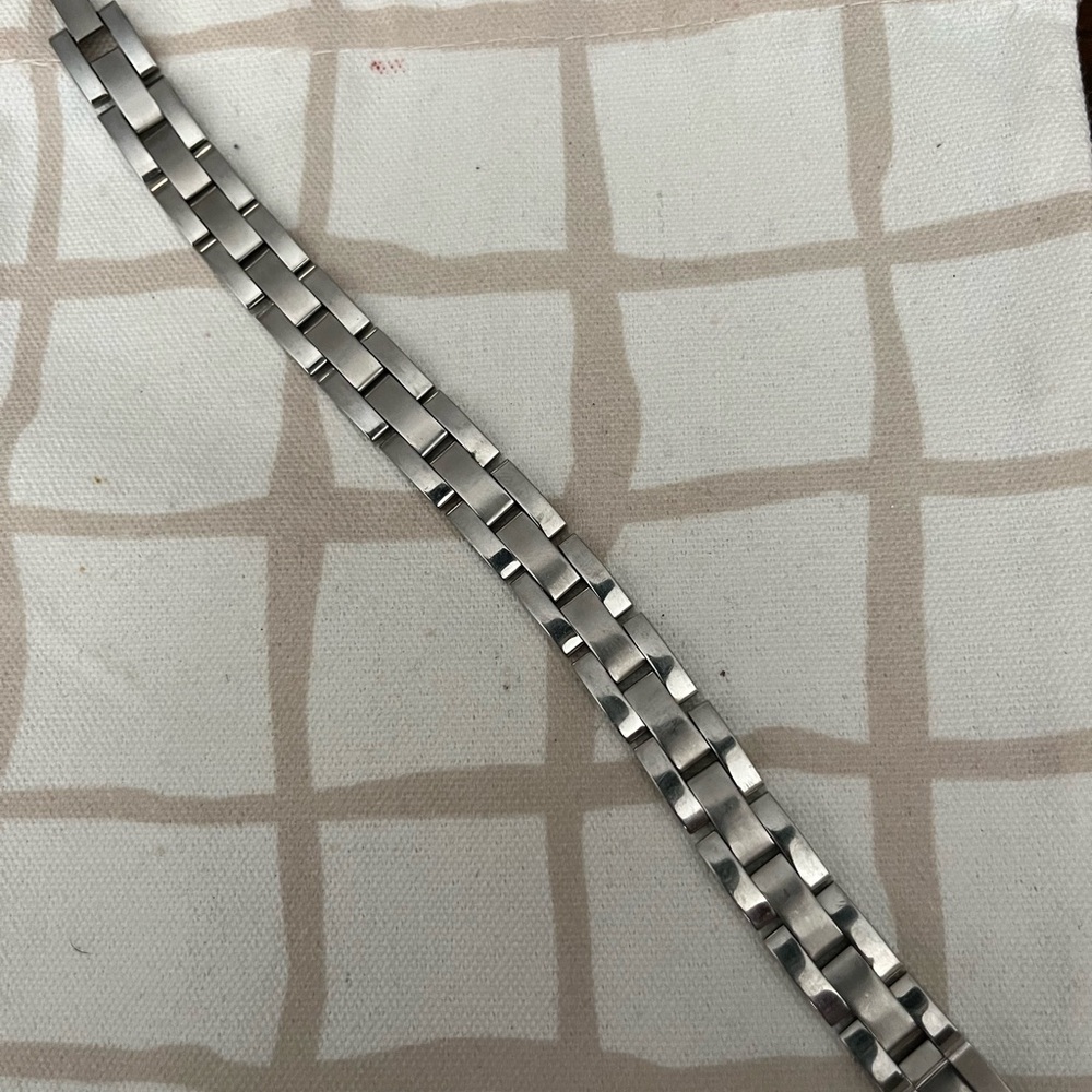 Silver Stainless Steel Men's Bracelet